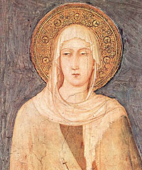Die heilige Klara von Assisi Die heilige Klara von Assisi