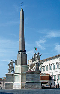 Vom Augustusmausoleum auf den Quirinal versetzt Vom Augustusmausoleum auf den Quirinal versetzt