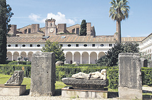 Verbindung von Kloster, Kirche und Thermenanlage Verbindung von Kloster, Kirche und Thermenanlage
