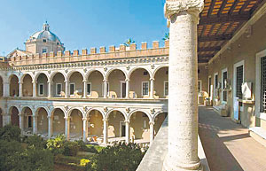 Ein päpstlicher Renaissance-Palazzetto wechselt seinen Ort Ein päpstlicher Renaissance-Palazzetto wechselt seinen Ort