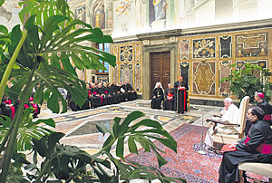 Die Unterstützung der Universalkirche darf niemals fehlen Die Unterstützung der Universalkirche darf niemals fehlen