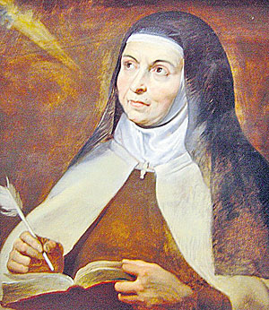 Die heilige Teresa als Namenspatronin Die heilige Teresa als Namenspatronin
