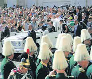 Gemeldete Pilgergruppen bei der Generalaudienz am 31. Mai