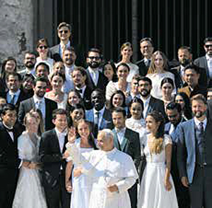 Gemeldete Gruppen bei der Generalaudienz auf dem Petersplatz am 17. September und Gre auf Deutsch