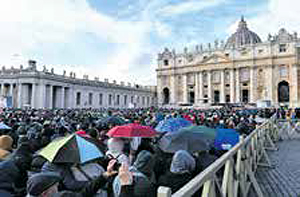 Gemeldete Pilgergruppen bei der Generalaudienz am 26. November