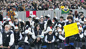 Gemeldete Pilgergruppen bei der Generalaudienz am 11. M�rz