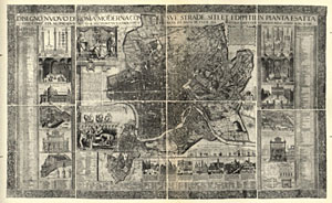 Ein seltene Ansicht Roms von Matthäus Greuter (Stampe Geografiche I.199)